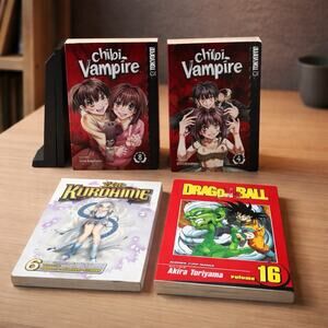 Lot of 4 Books Drag N Ball Chibi Vampire & Kurohime